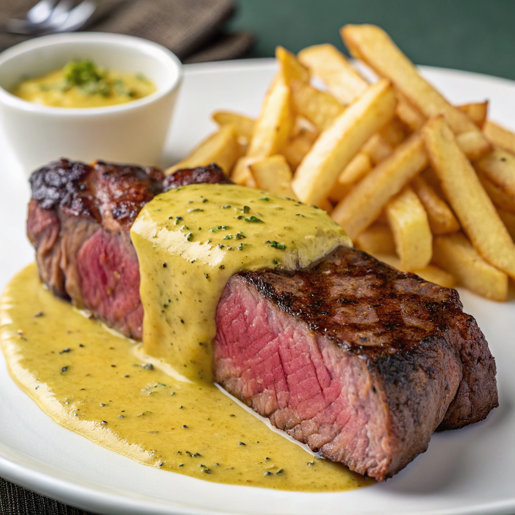 Perfekt Biff med Bearnaisesås och Krispig Pommes