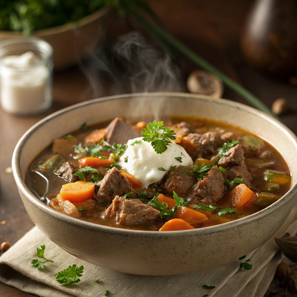 Vitlöksdoftande Köttgryta med Grädde och Örter – Lyxig Vardagsmiddag!