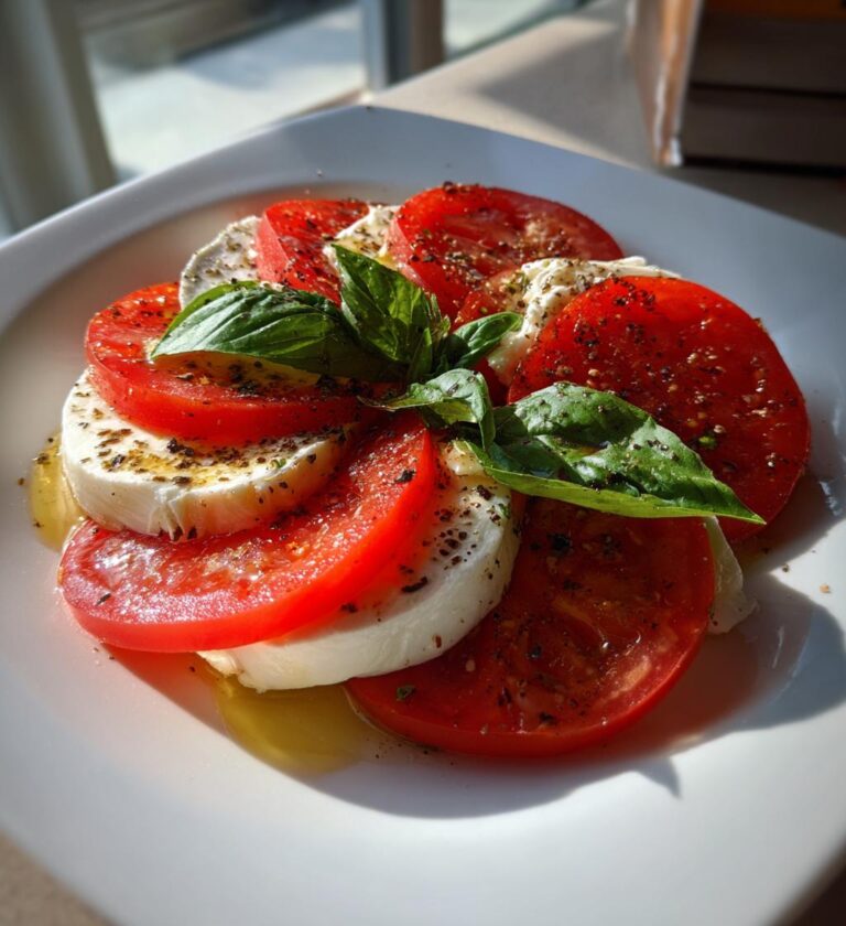 Caprese Sallad med Mozzarella