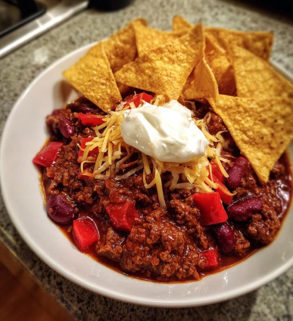 Chili con Carne med Tortillachips