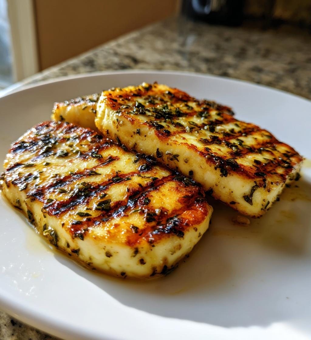 Citronmarinerad Grillad Halloumi