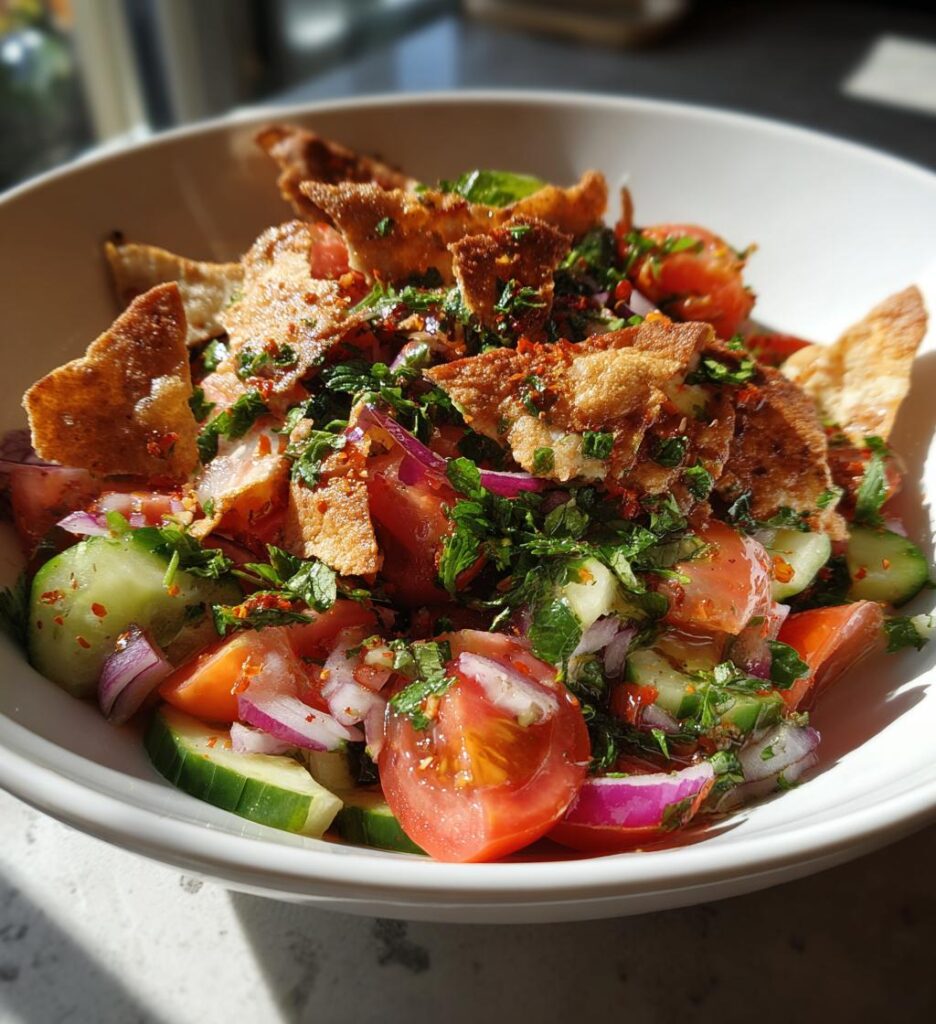 Fattoush Sallad med Sumak
