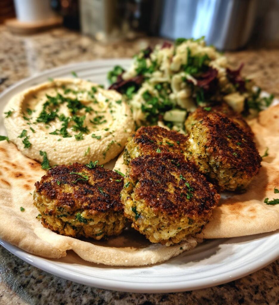 Hembakad Falafel med Hummus
