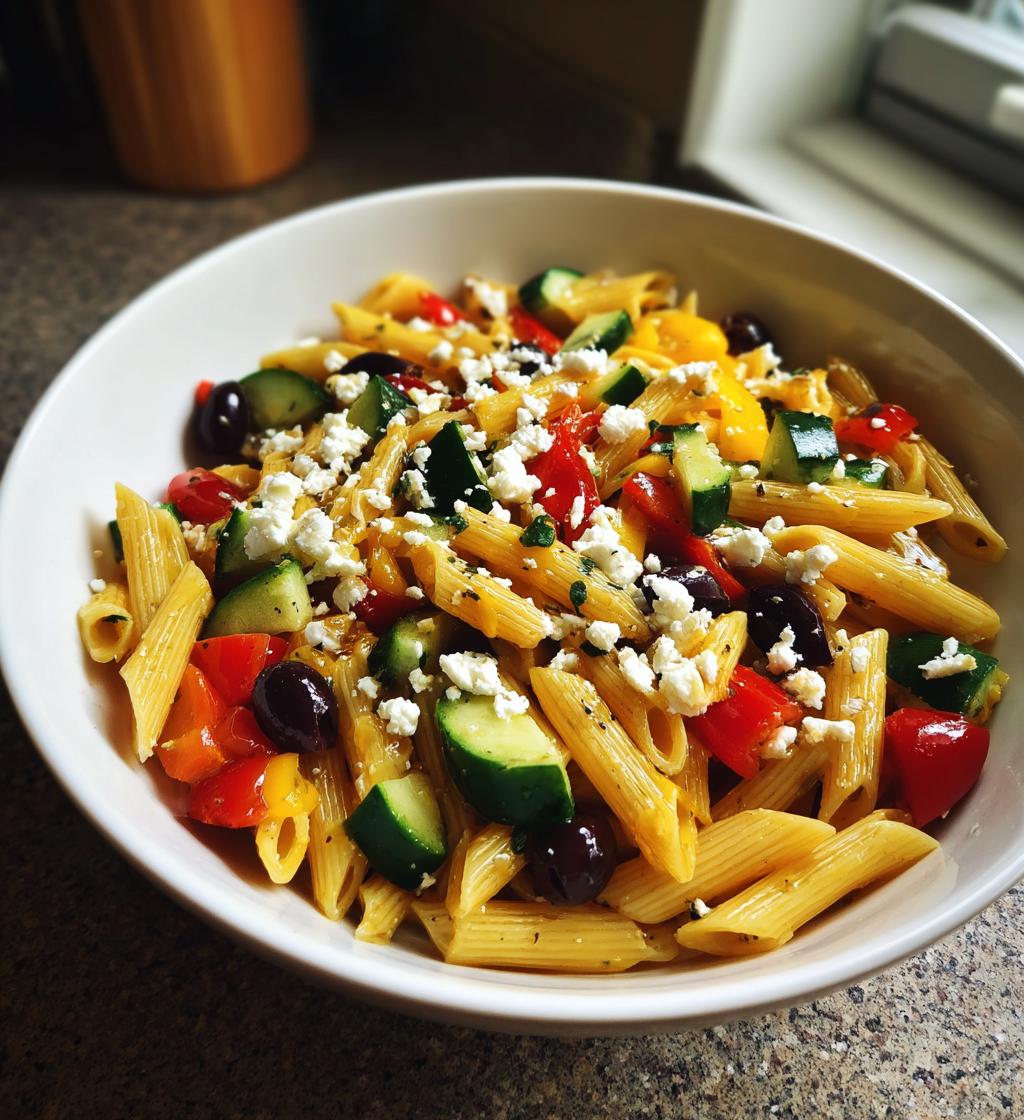 Italiensk Pastasallad med Färska Grönsaker - detail 1