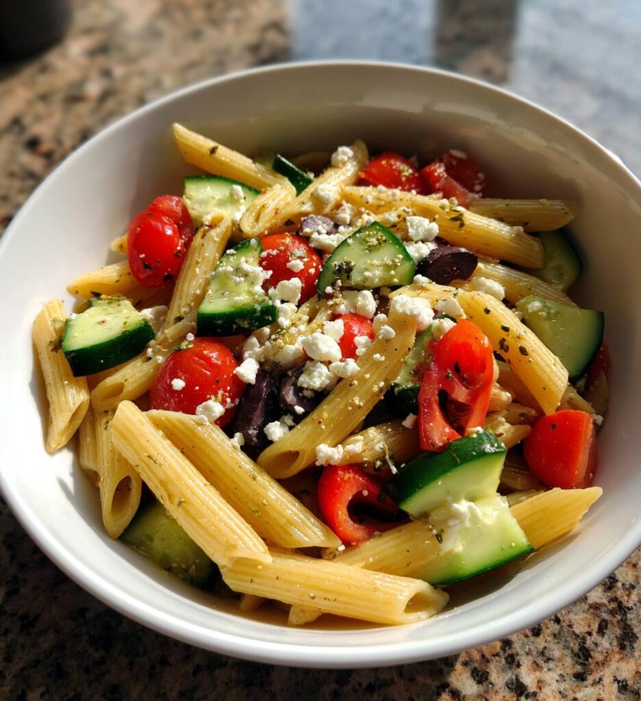 Italiensk Pastasallad med Färska Grönsaker