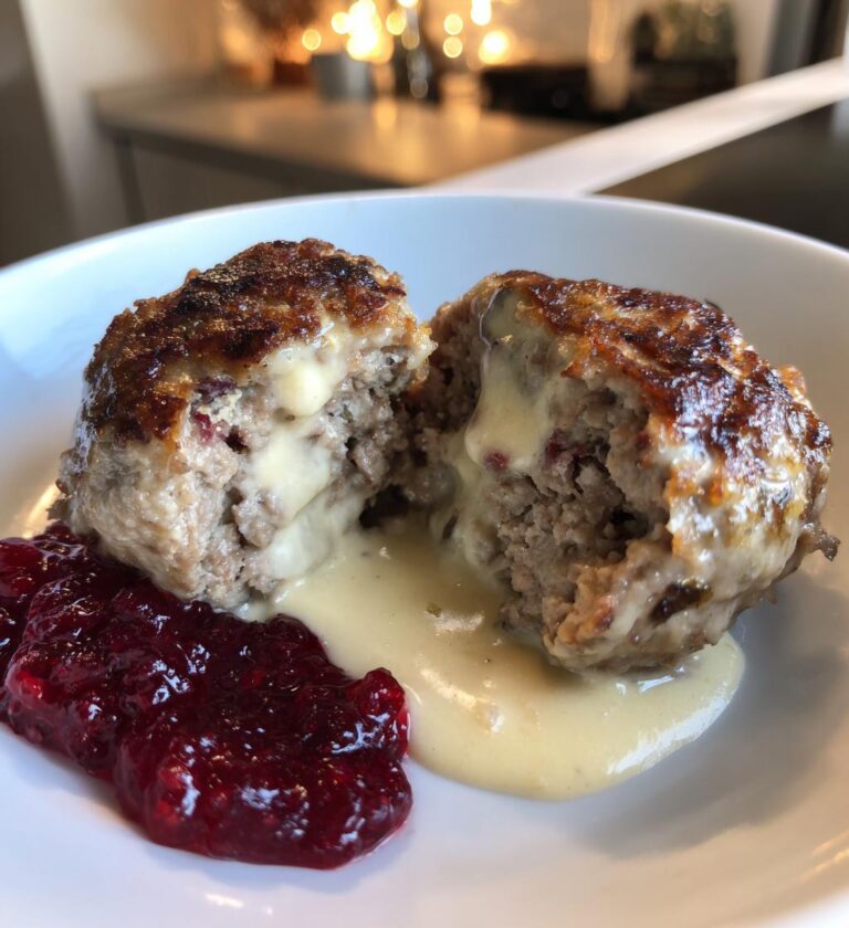 Köttbullar med Gräddsås och Lingon