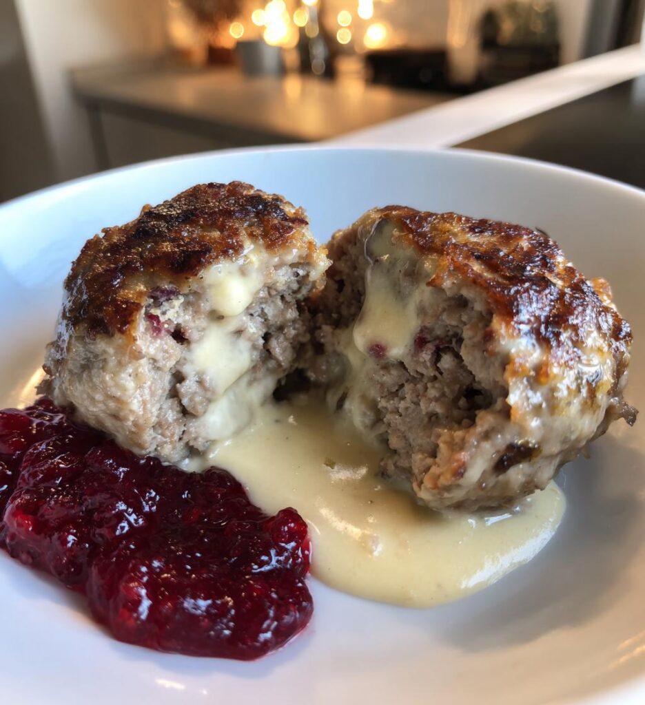 Köttbullar med Gräddsås och Lingon