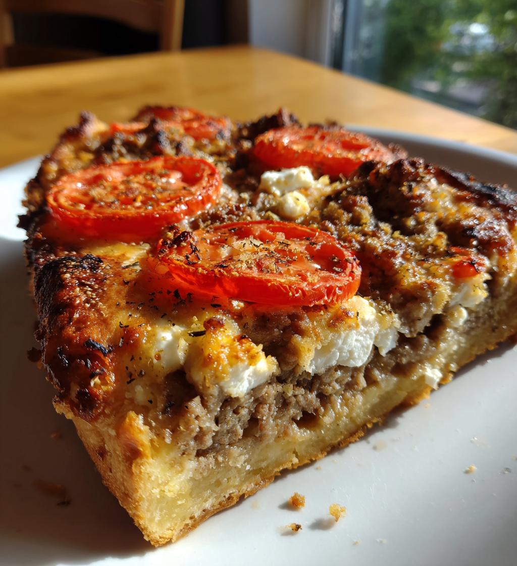 Köttfärspaj med Fetaost