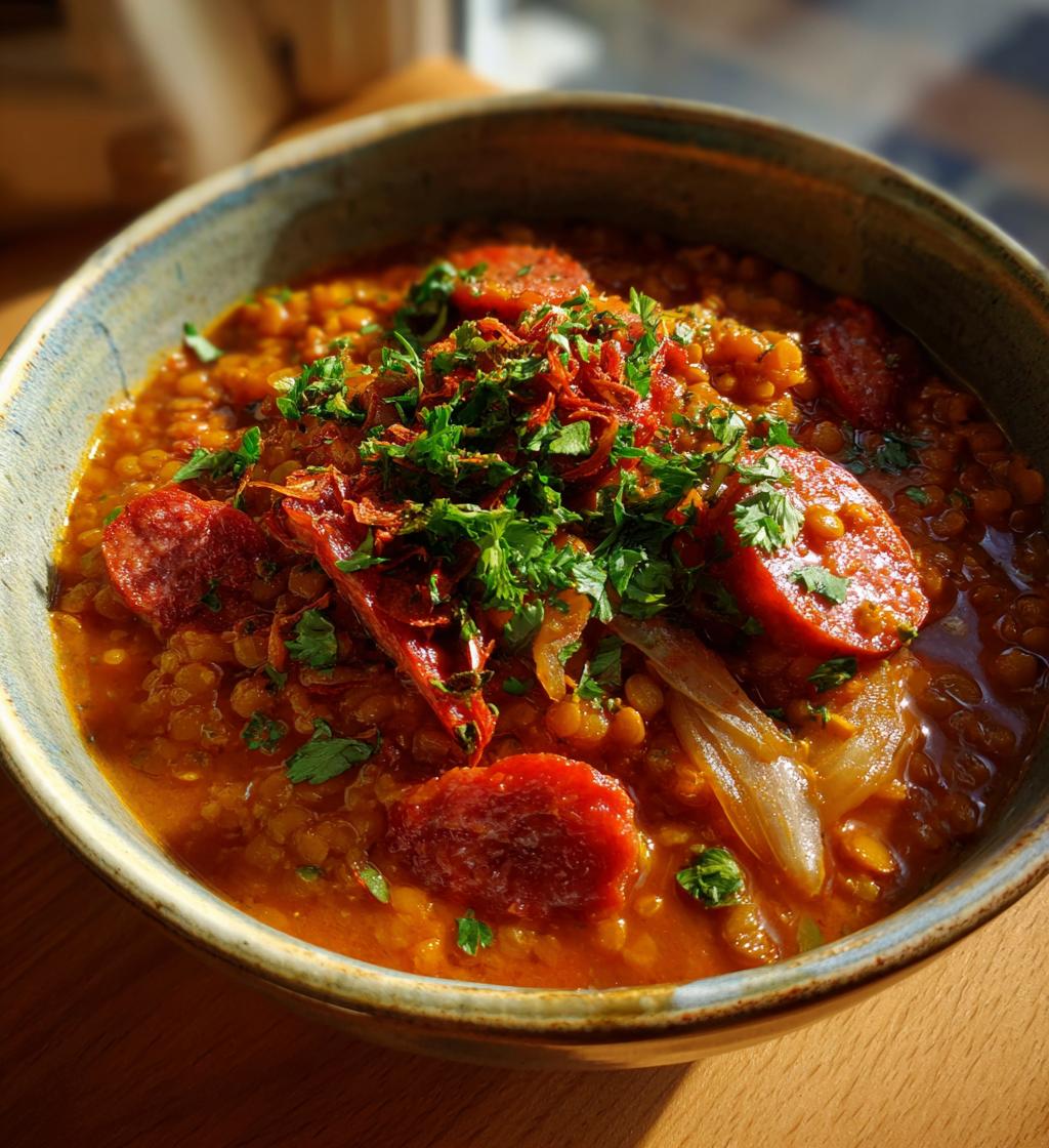 Linssoppa med Chorizo - detail 1
