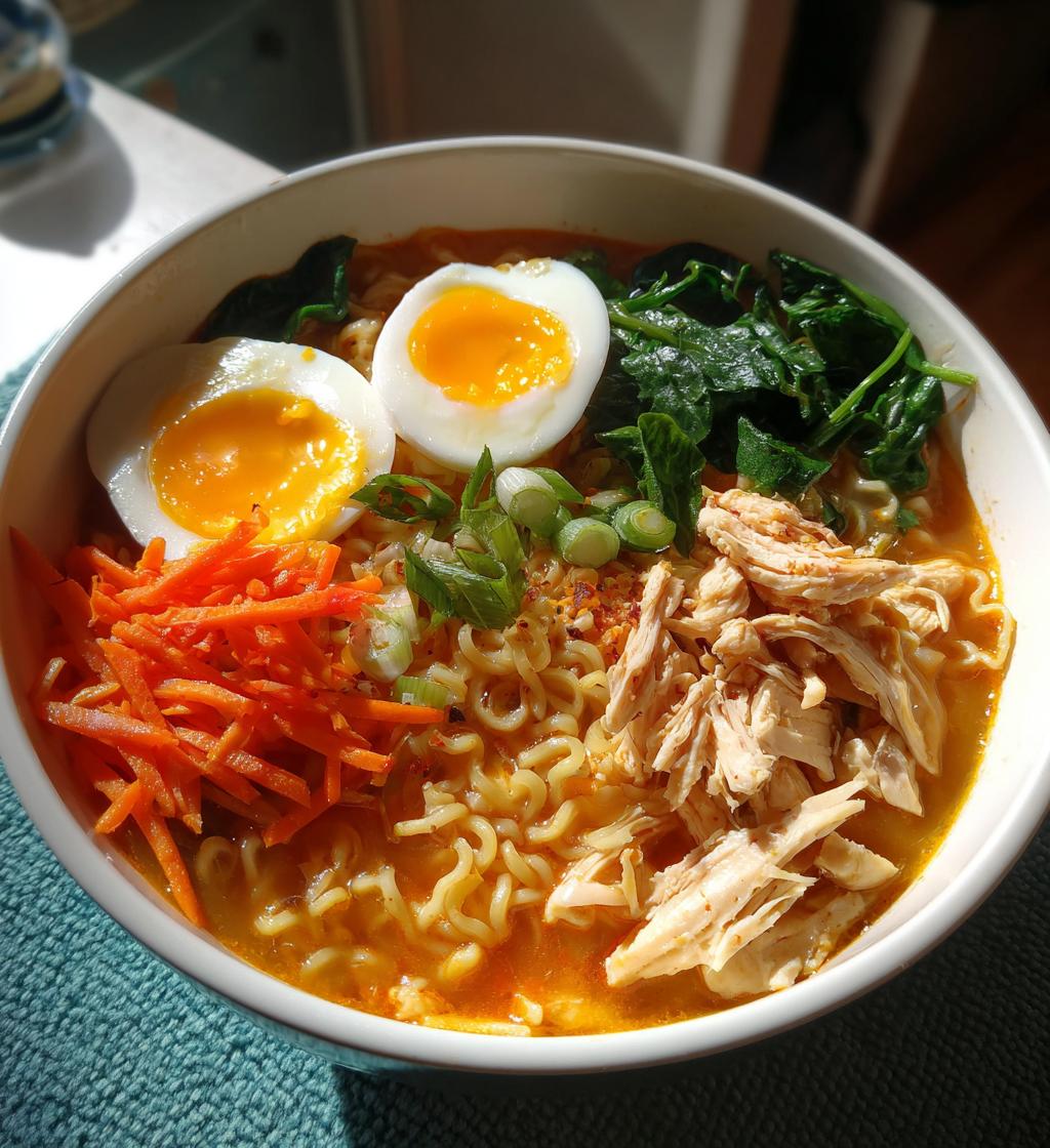 Ramen Kycklingsoppa med Ägg