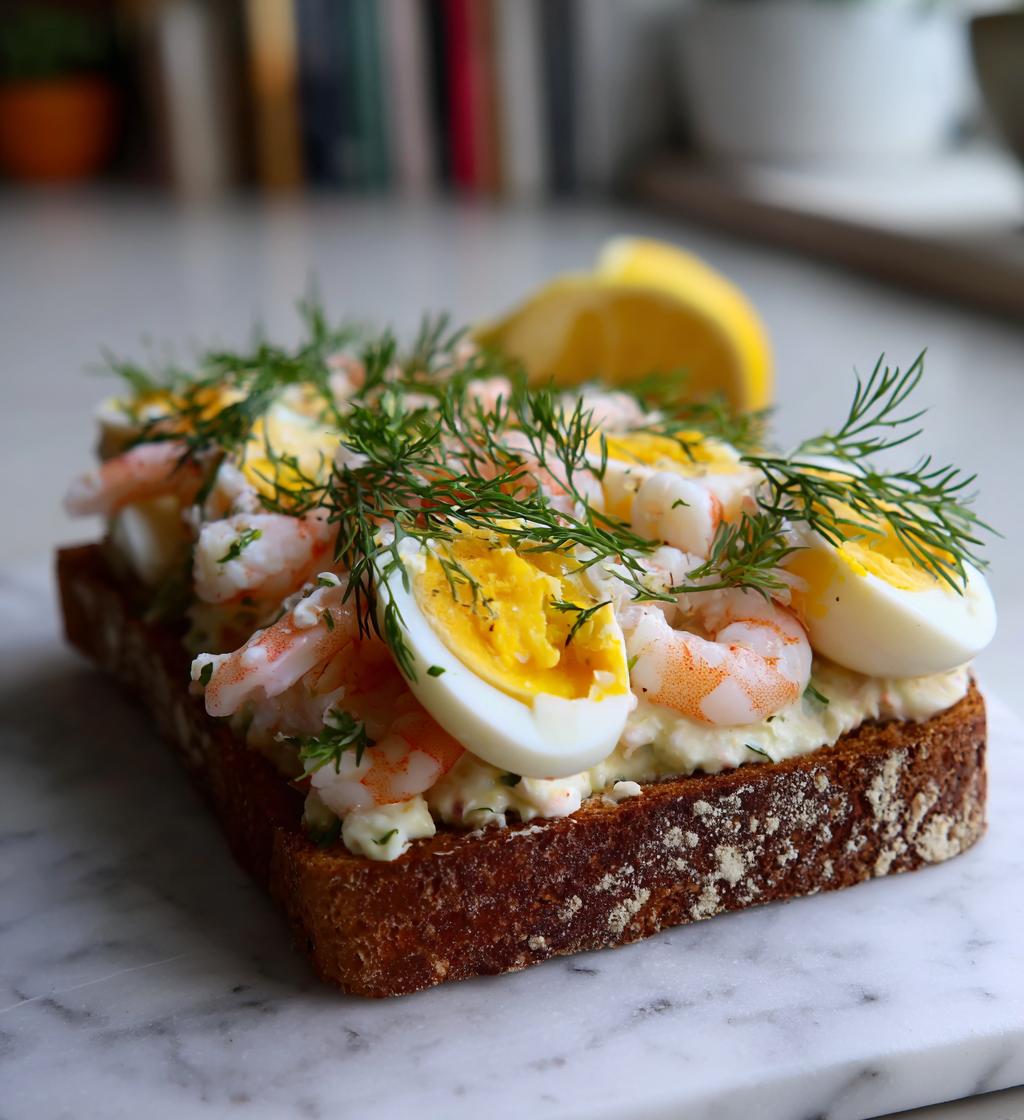 Räkmacka med Ägg och Dill - detail 1