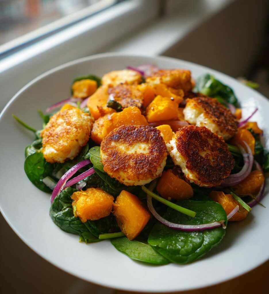Sallad med Halloumi och Pumpa