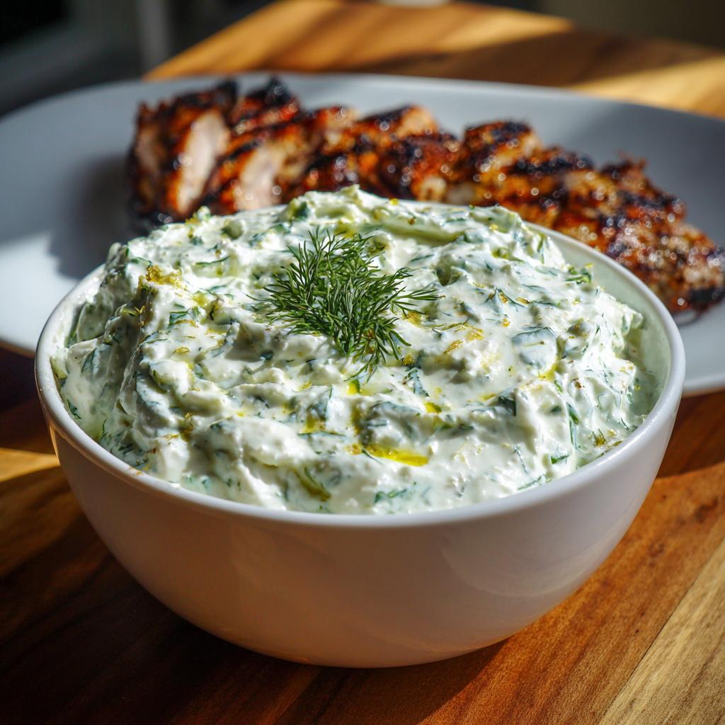 Tzatziki med Grillat Kött - detail 1
