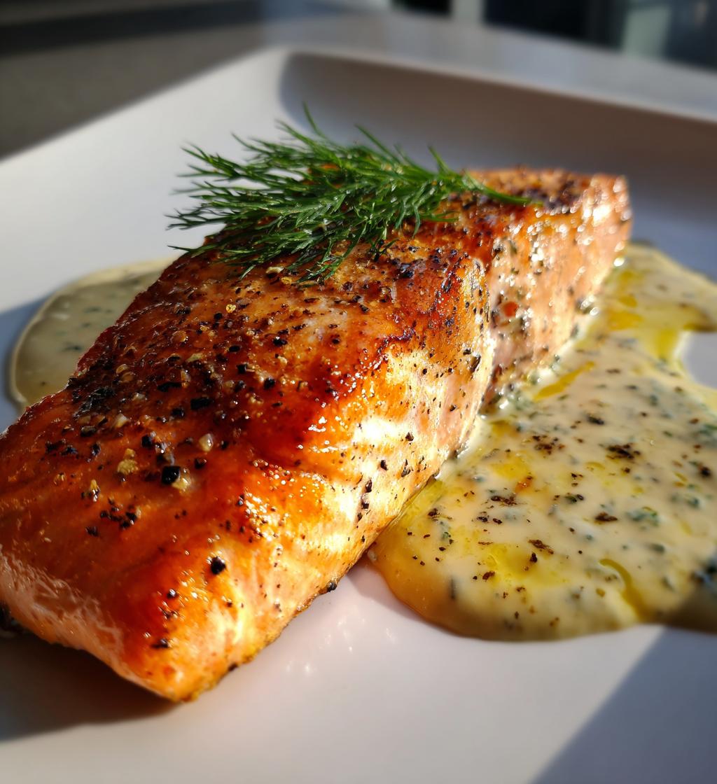 Ugnsbakad Lax med Citronsås