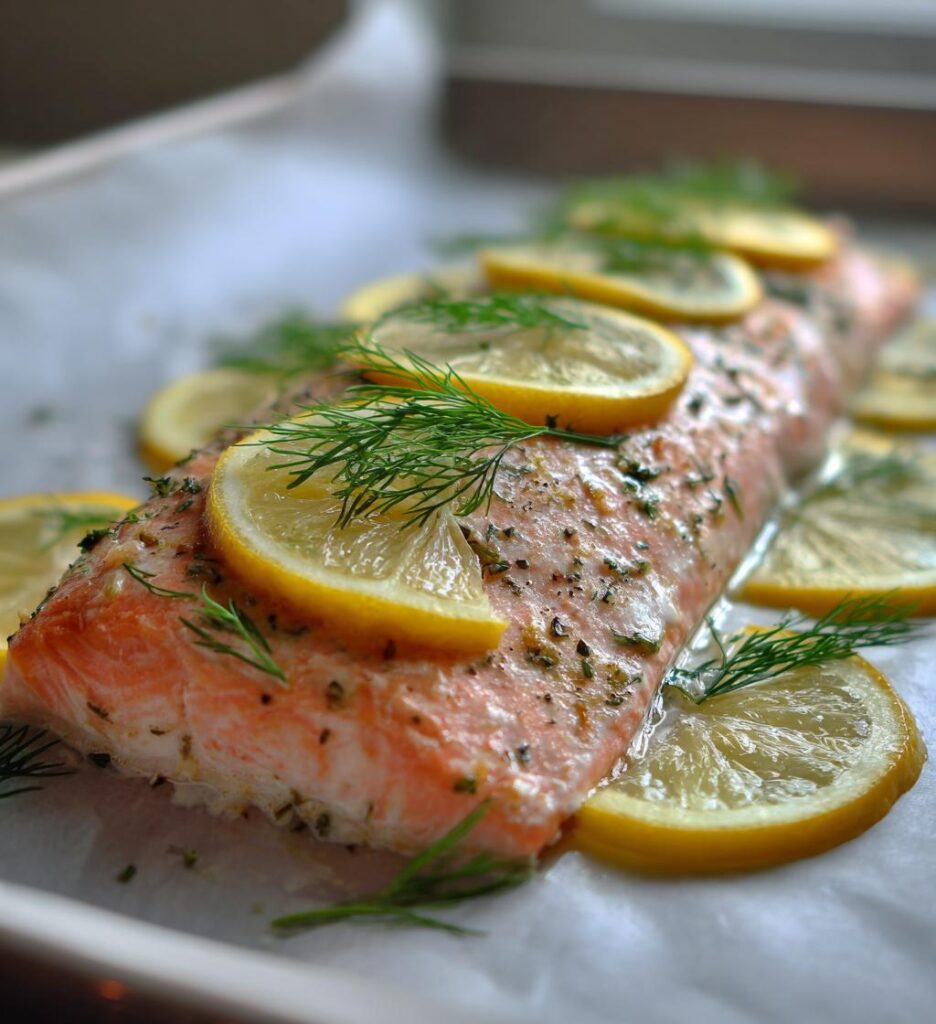 Ugnsbakad Lax med Dill och Citron