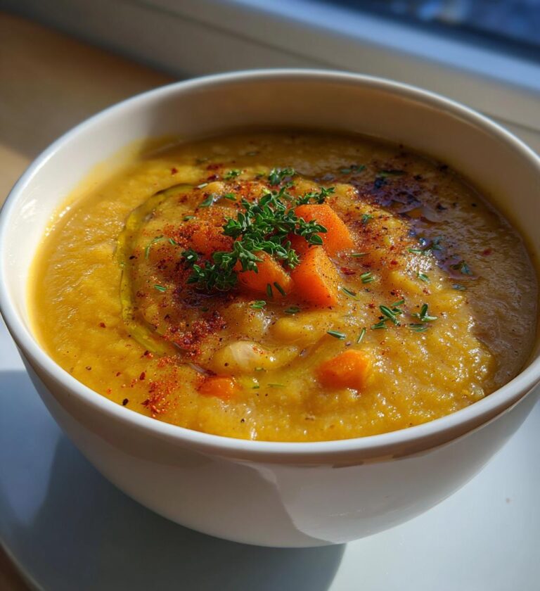 Vegansk Ärtsoppa med Rökt Paprika