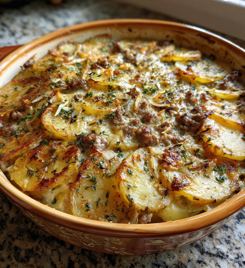 Vintergratäng med Korv och Potatis