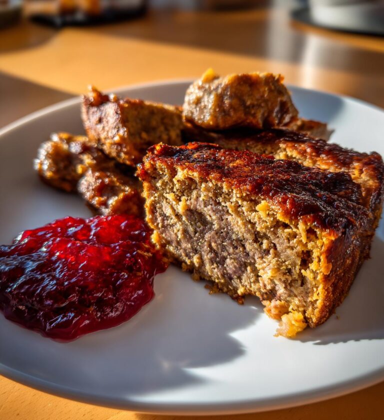 Blodpudding med Lingonsylt och Stekt Fläsk