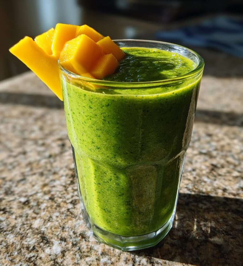 Frukostsmoothie med Spenat och Mango