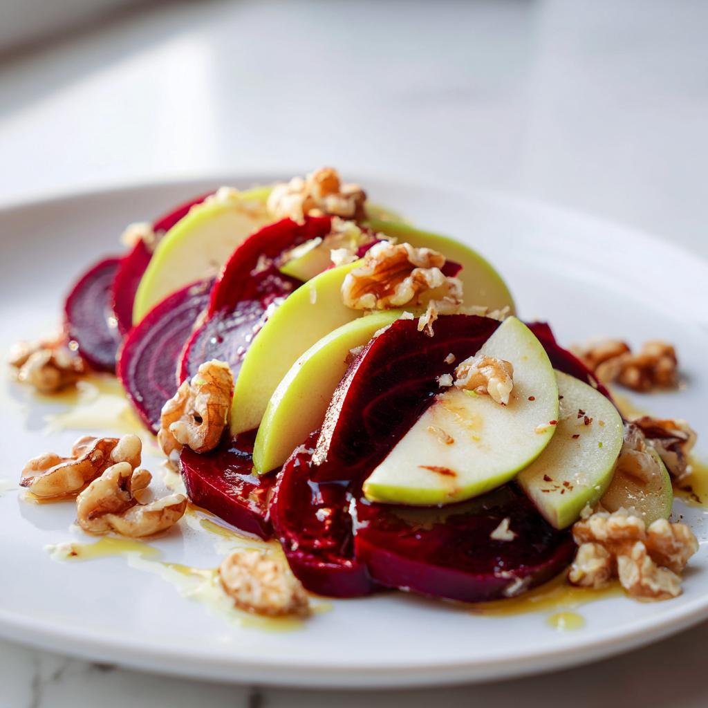 Fruktig Röd Bete- och Äppelsallad