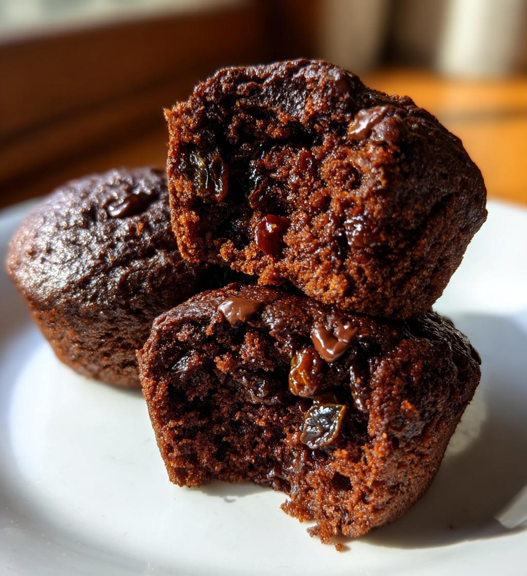 Glutenfri Chokladmuffins med Rosiner