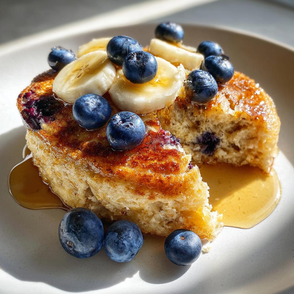 Glutenfri Pannkaka med Blåbär och Banan