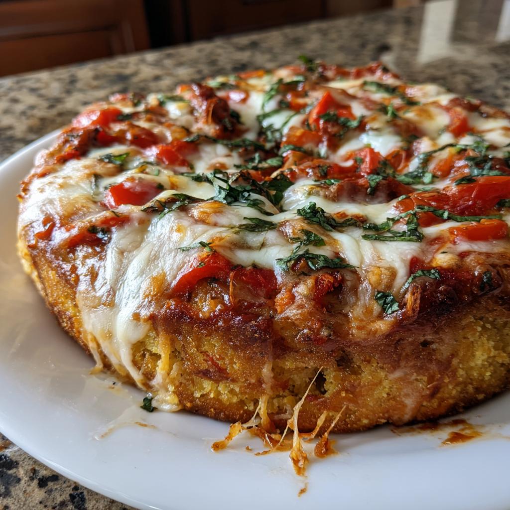 Glutenfri Pizza med Majsmjöl och Tomat