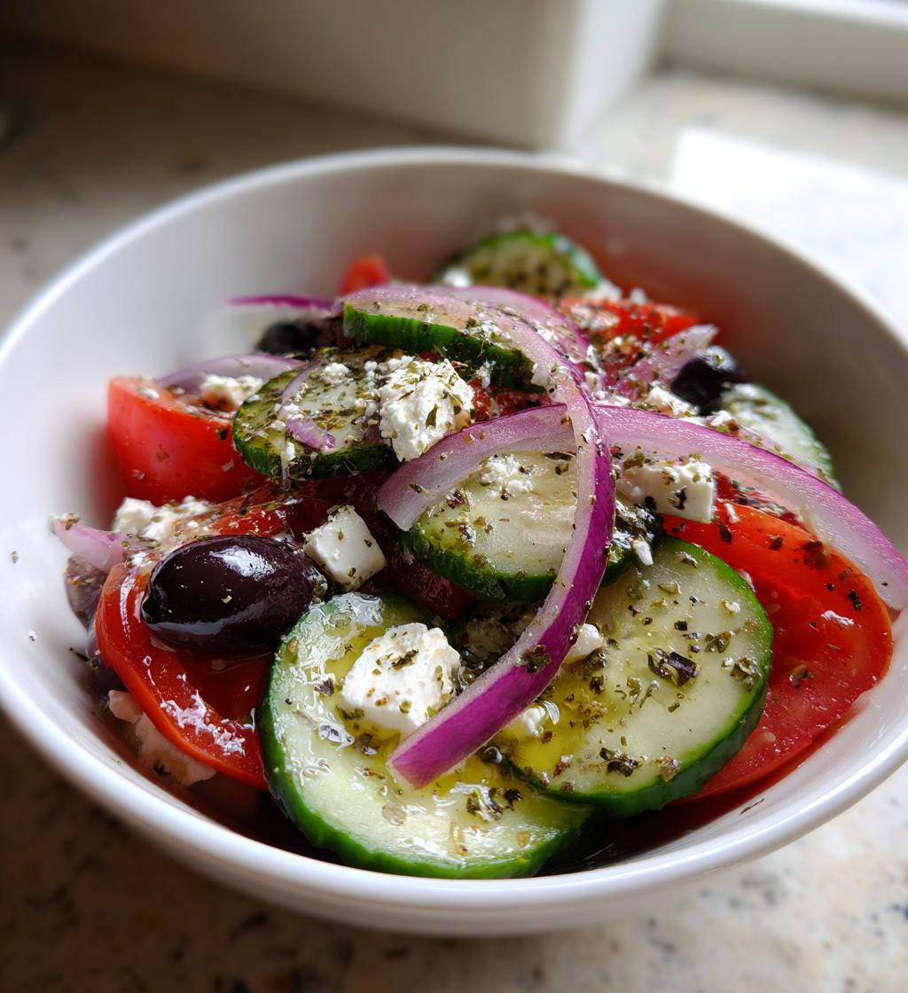 Grekisk Sallad med Feta och Oliv - detail 1