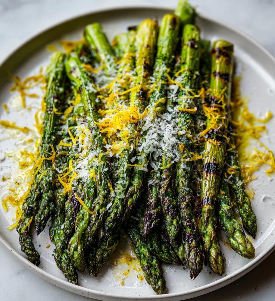 Grillad Sparris med Parmesan och Citron