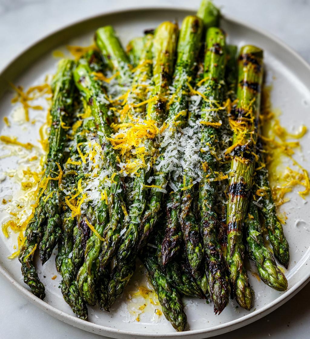 Grillad Sparris med Parmesan och Citron