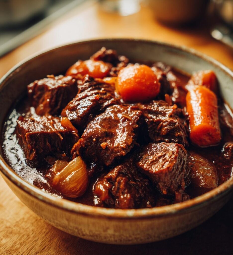 Gryta med Nötkött och Röda Viner