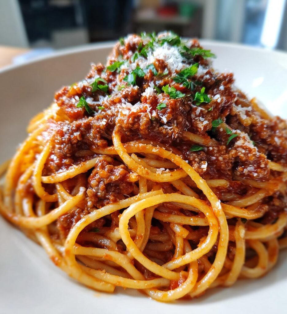 Klassisk Köttfärssås med Spaghetti