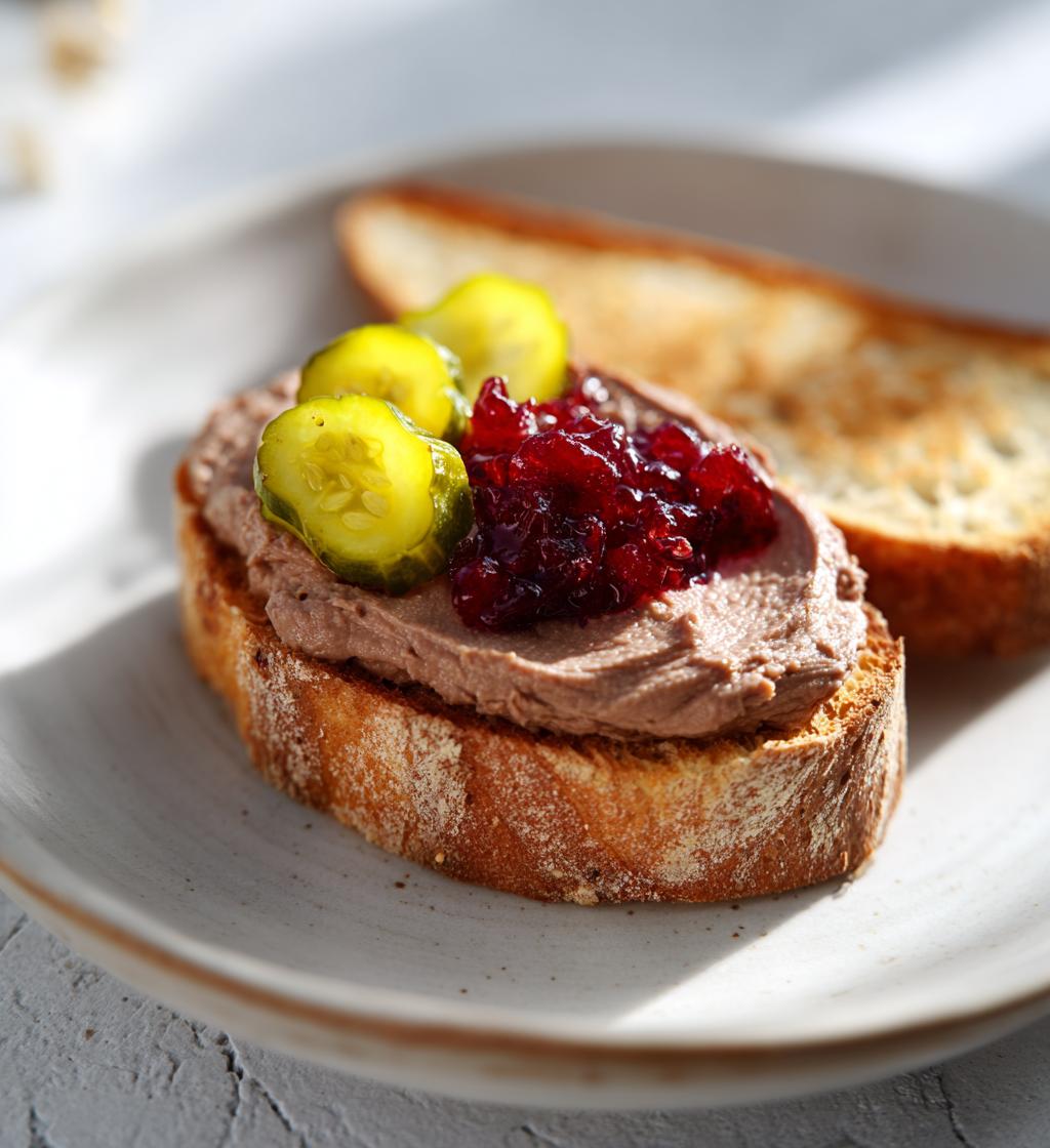 Kycklingleverpastej med Lingon och Rostat Bröd - detail 1