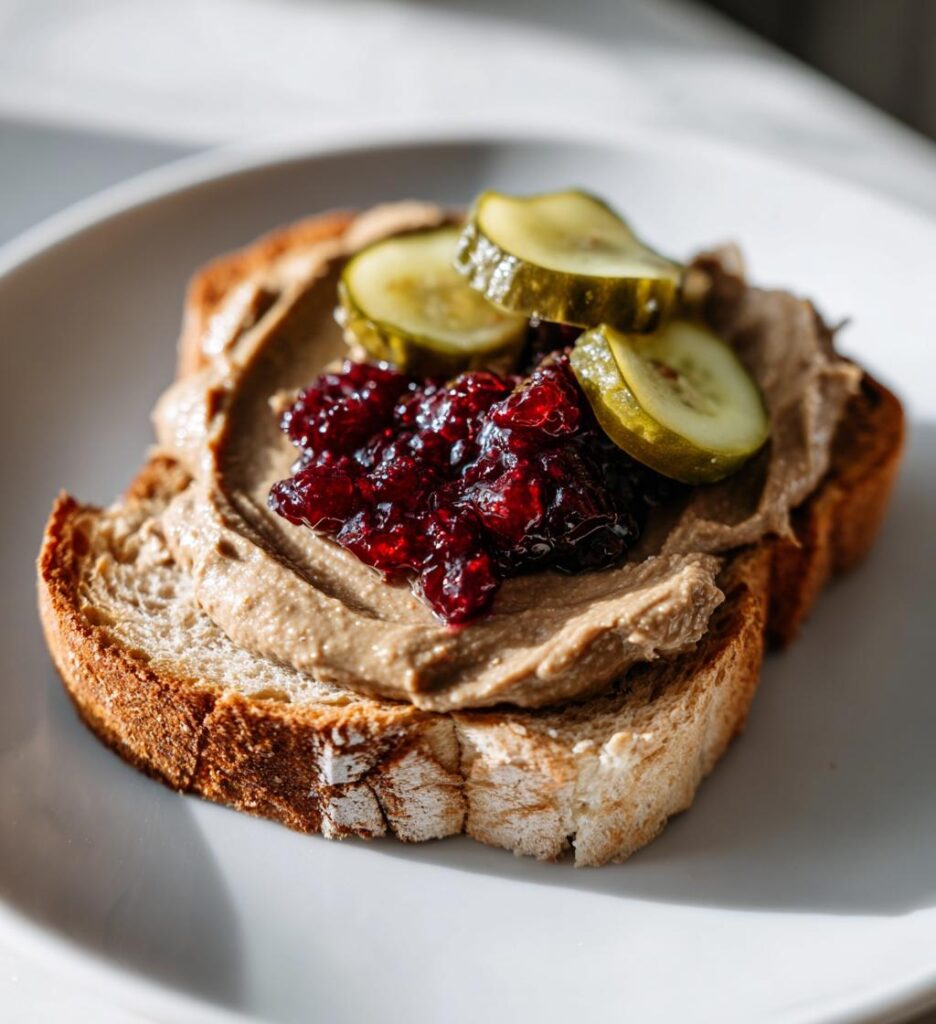 Kycklingleverpastej med Lingon och Rostat Bröd