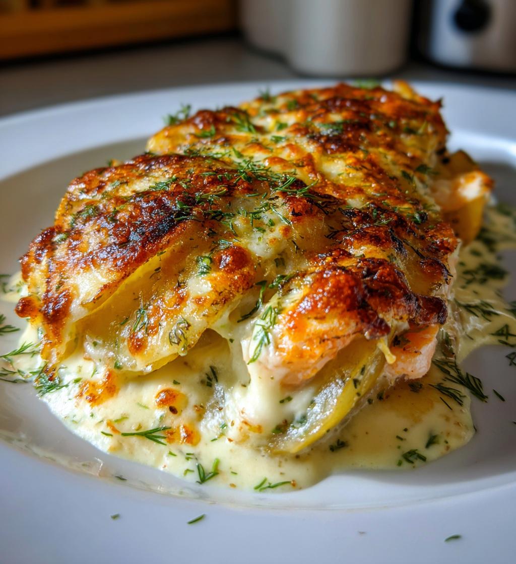 Laxgratäng med Potatis och Purjolök