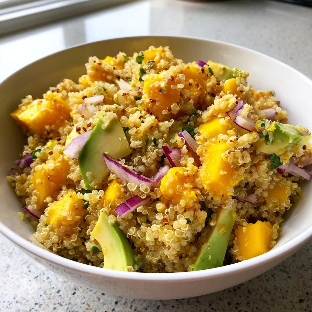 Quinoasallad med Mango och Avokado
