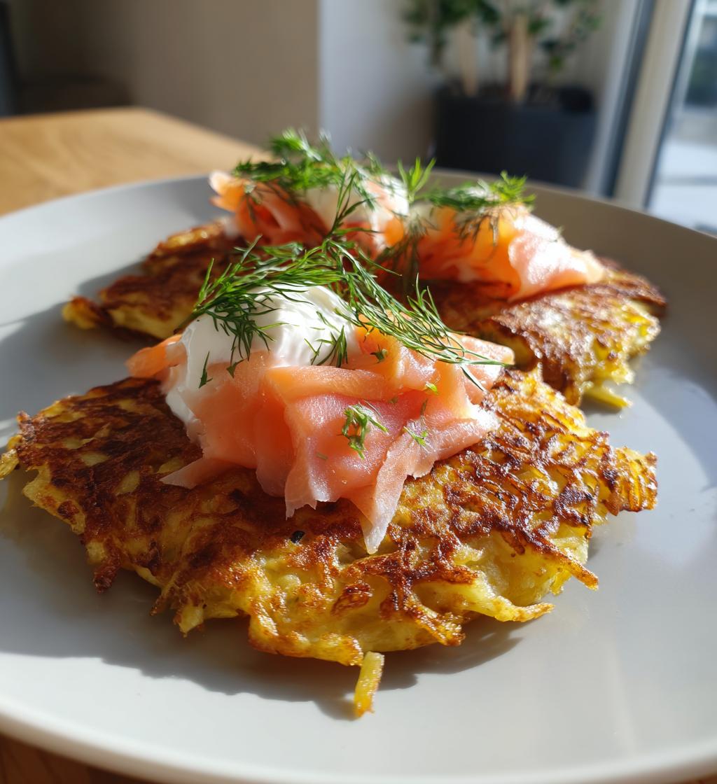 Råraka med Rökt Lax och Gräddfil