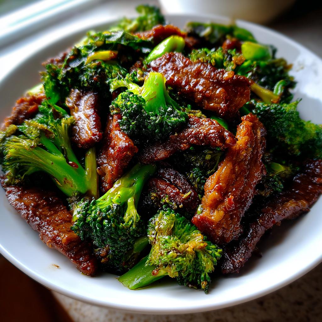 Sojastyckad Biff med Broccoli