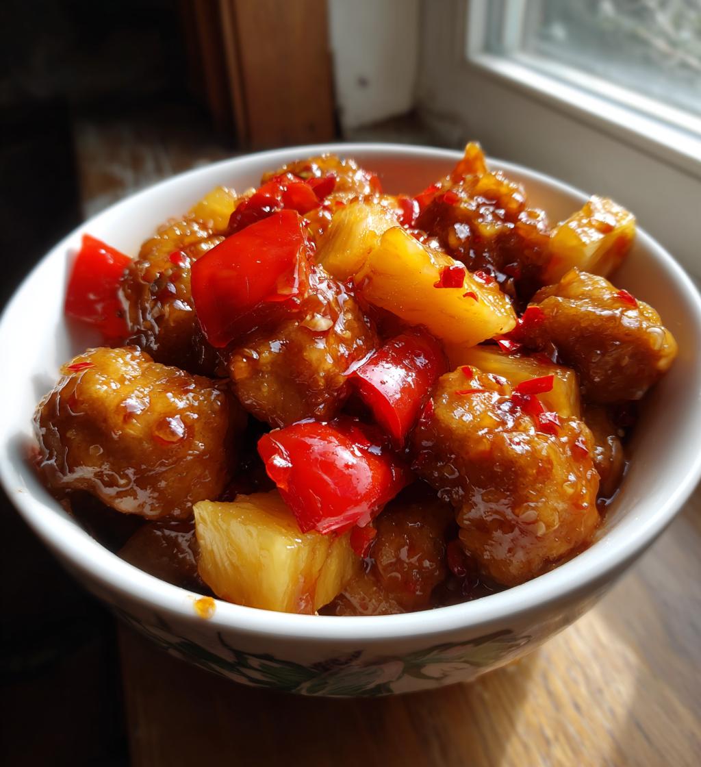 Söt Chili med Kyckling och Ananas
