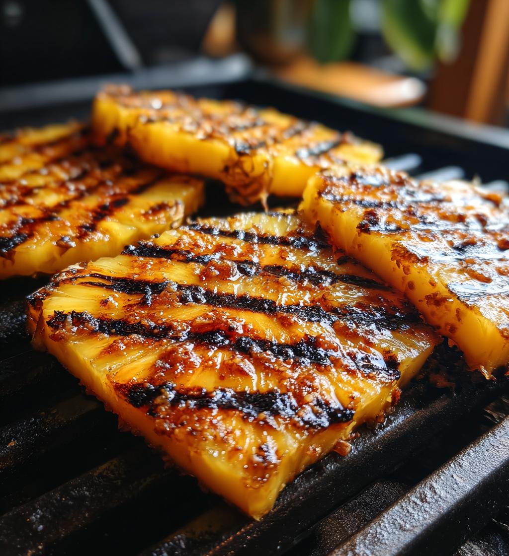 Stekt Ananas med Kanel och Vaniljglass