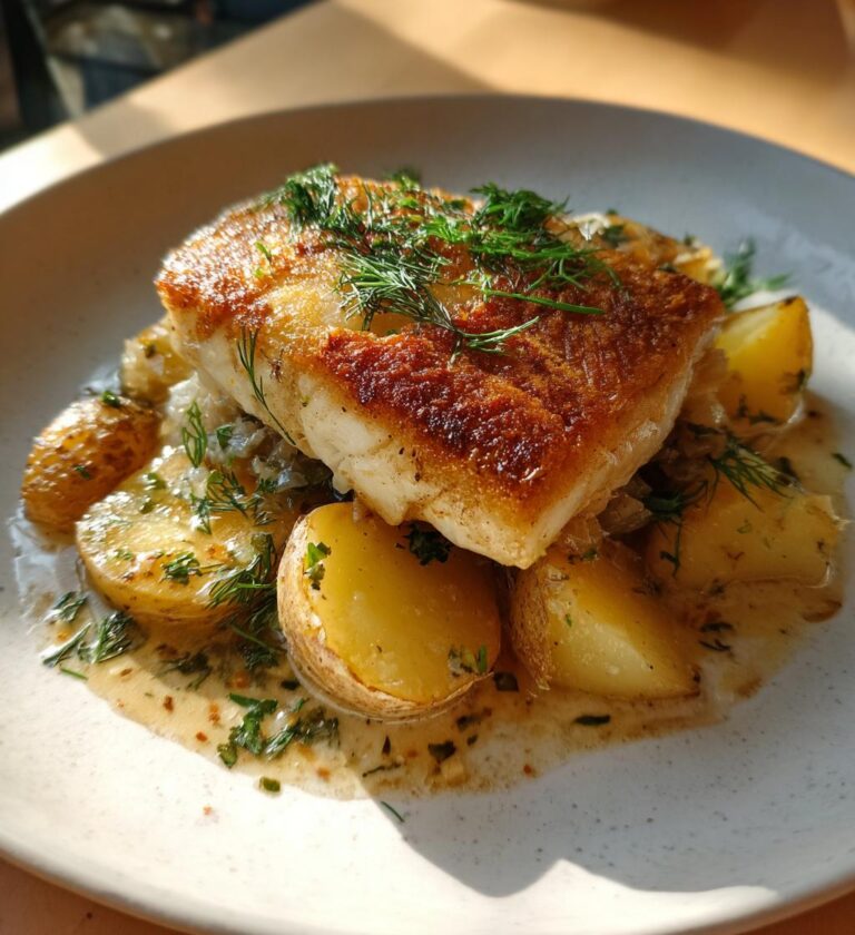 Stekt Strömming med Potatis och Löksås