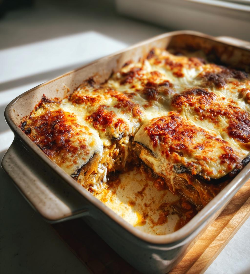 Vegansk Moussaka med Linser och Aubergine - detail 1