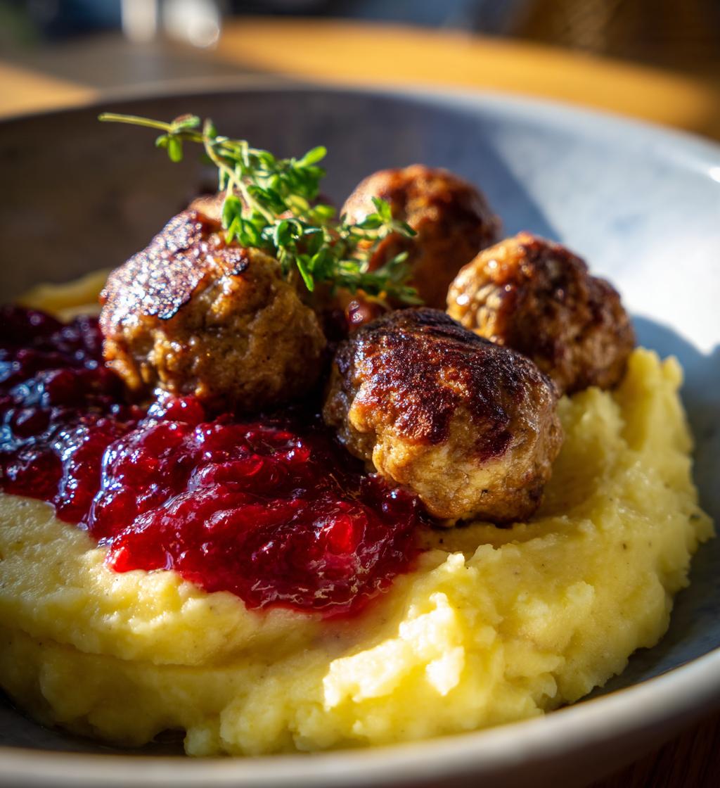 Veganska Köttbullar med Lingonsylt - detail 1
