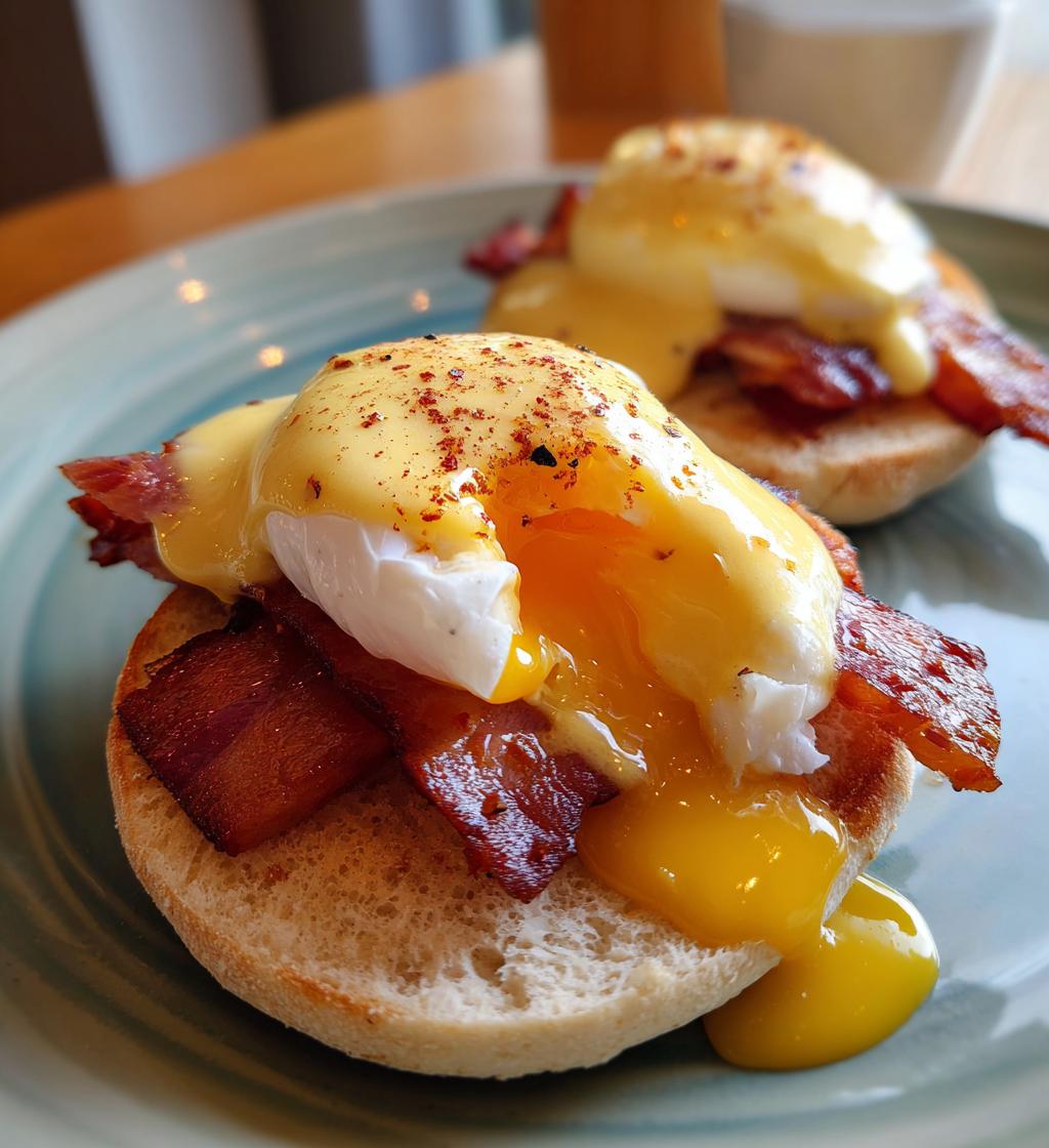 Ägg Benedict med Hollandaise på Svenska Muffins - detail 1